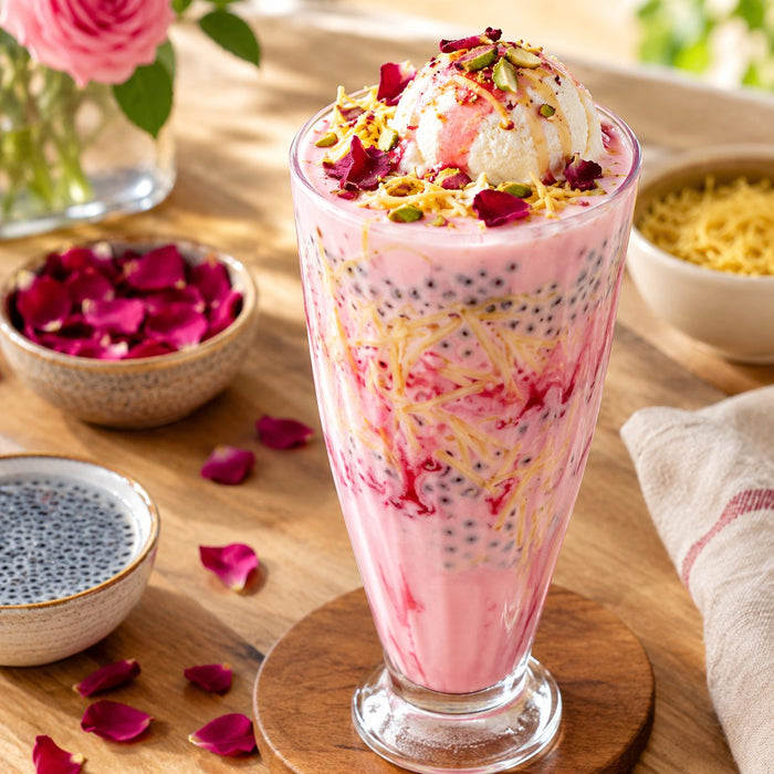 Rose falooda-inspired shake