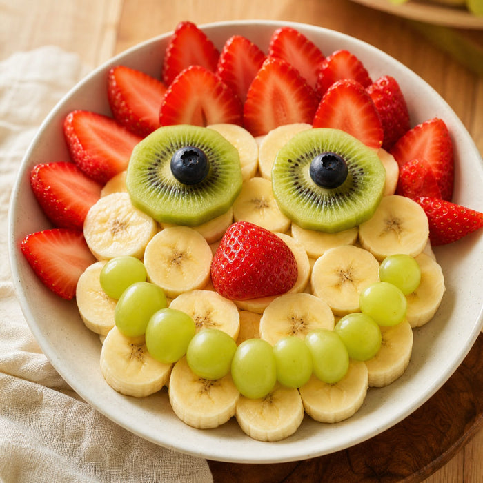 Fruit smiley face bowl
