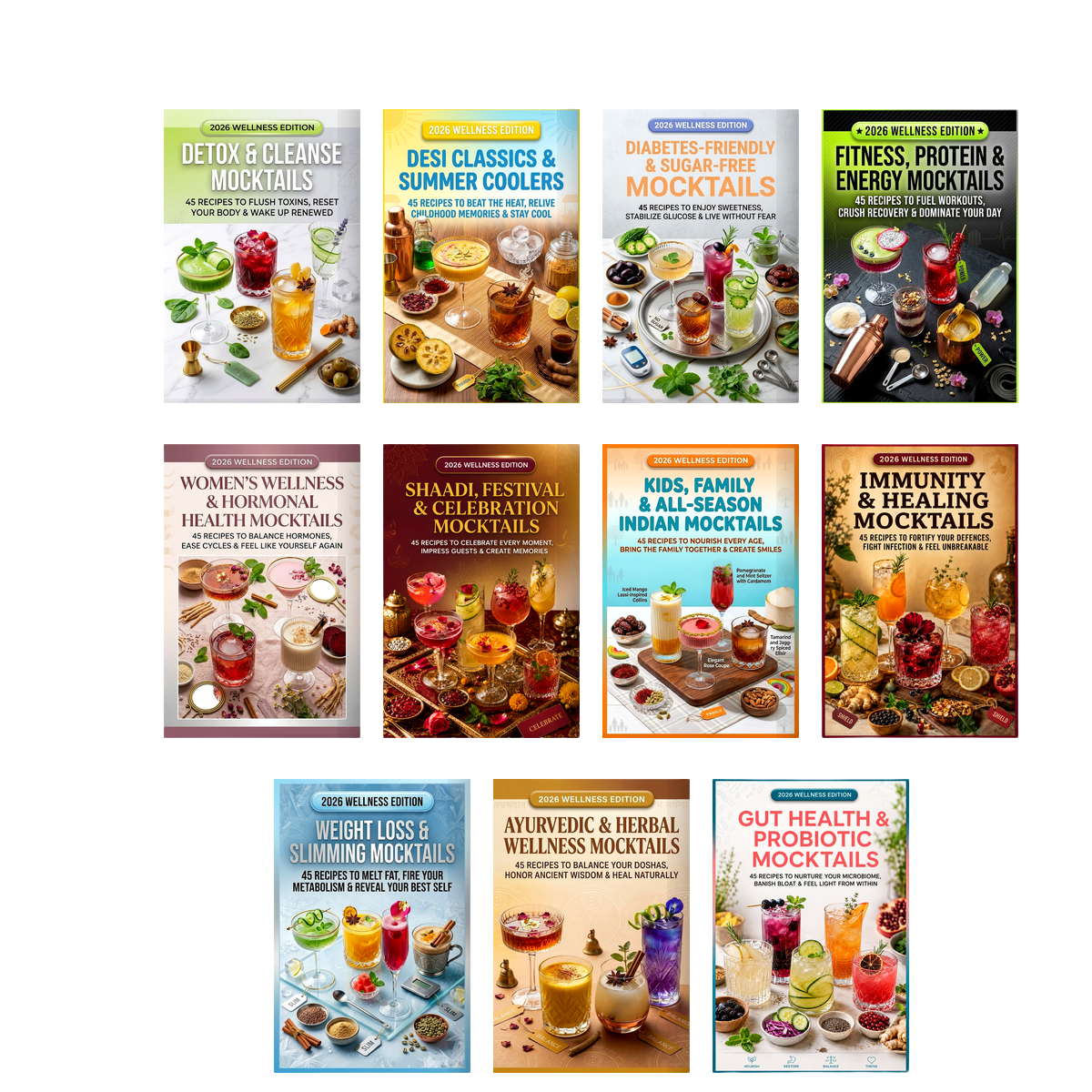 The Ultimate Mocktail Bible: 500+ Guilt-Free Drinks for Weight Loss, Glowing Skin & Gut Health