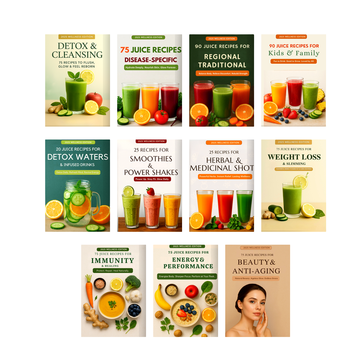 700 Professional Juice Recipes - Complete Collection (11 Books)