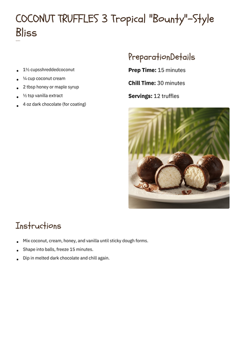 Coconut Truffles