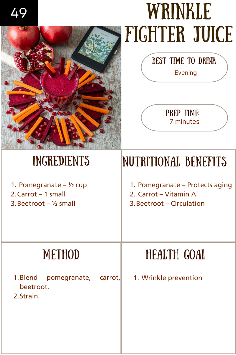 Wrinkle fighter juice