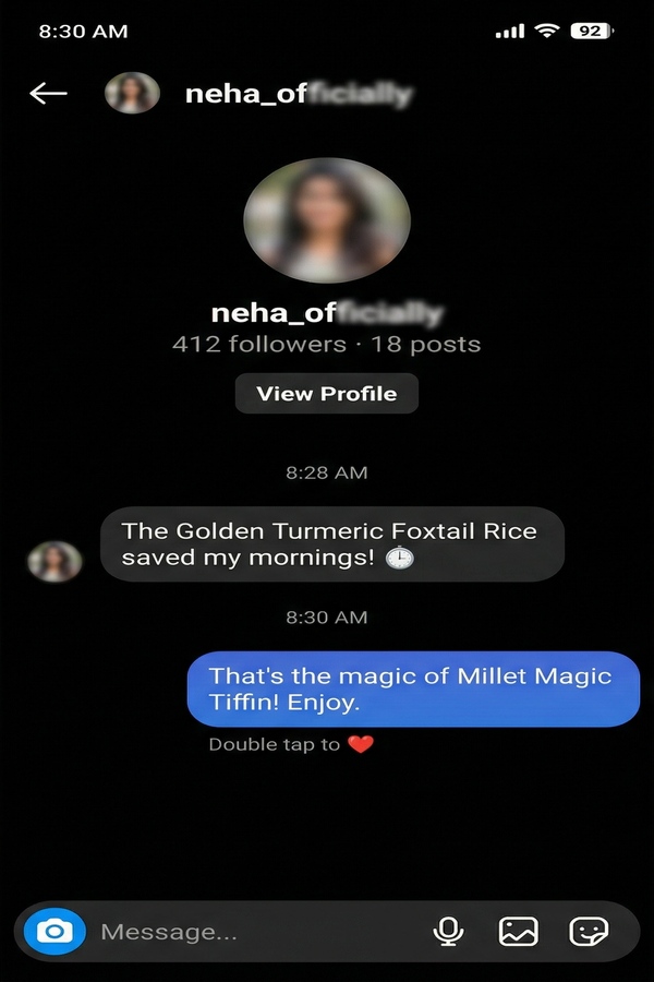 Customer recipe screenshot