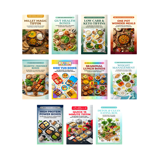 500 Healthy Lunchbox Recipes – 11 Books in 1 Combo