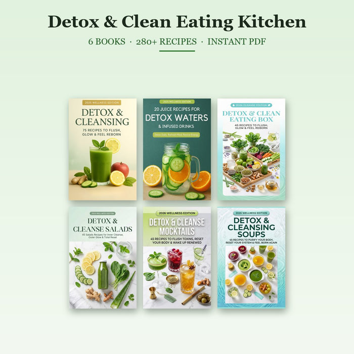 Detox & Clean Eating Kitchen: 6 Books