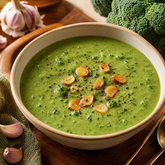 Broccoli garlic soup
