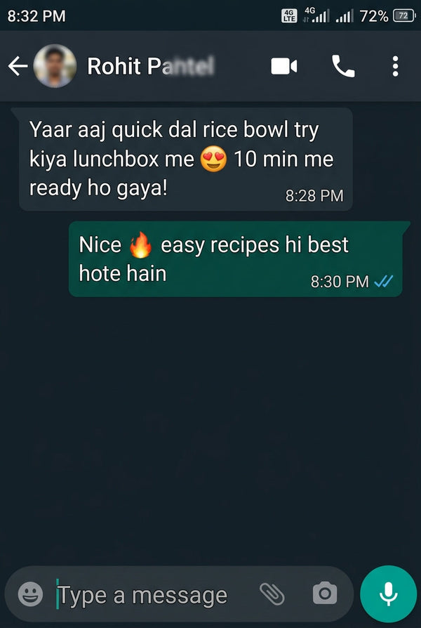 Customer recipe screenshot