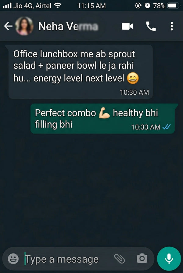 Customer recipe screenshot